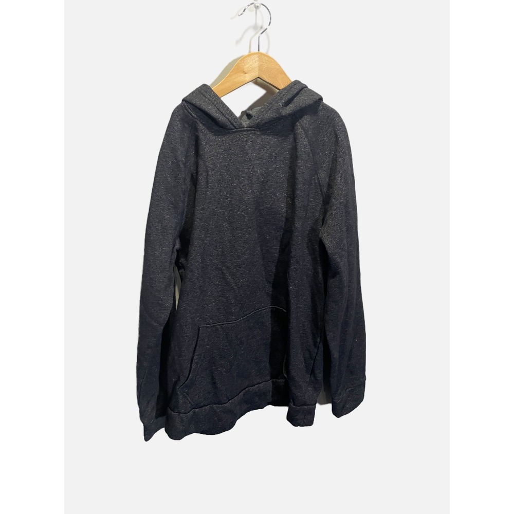 Old Navy Hoodie Kids XXL 18 Gray Fleece Pullover Raglan Stretch Casual Sweatshir